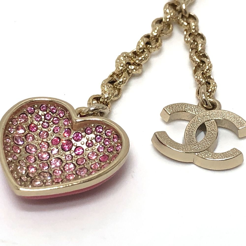 【CHANEL】 ココマーク ハート フェイクパール ネックレス シャネル CHANEL ココマーク/ハートパール 2WAYネックレス