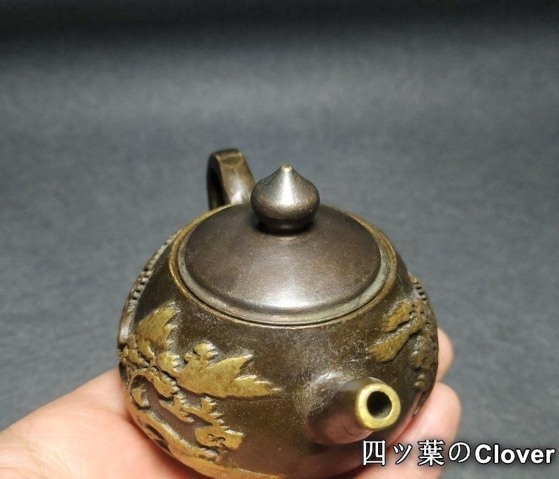 銅器 茶壺 吉象茶壺 墨壺 水滴壺 装飾品 工芸品 置物 銅器 銅壺 墨壺 茶壺 茶器 文房具 装飾品 工芸品 置物 - メルカリ