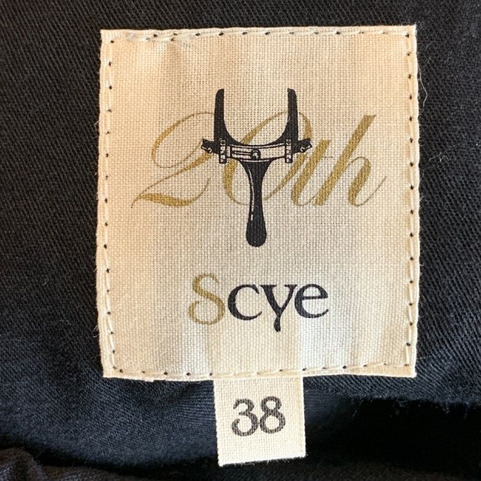 Scye サイ ストレッチ High Power Cotton Stretch Belted Trousers