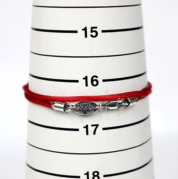 CHROME HEARTS 銀座店 クロムハーツ KZコード ブレス メンズ シルバー SV925 赤 100726 WWW_SHINETEETH_COM