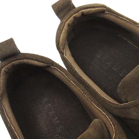 人気完売　CROWN × BEAMS 別注スエード　極美品　ブラウン　サイズ8 ビームス BEAMS エラスティック スリッポン スエード スニーカー