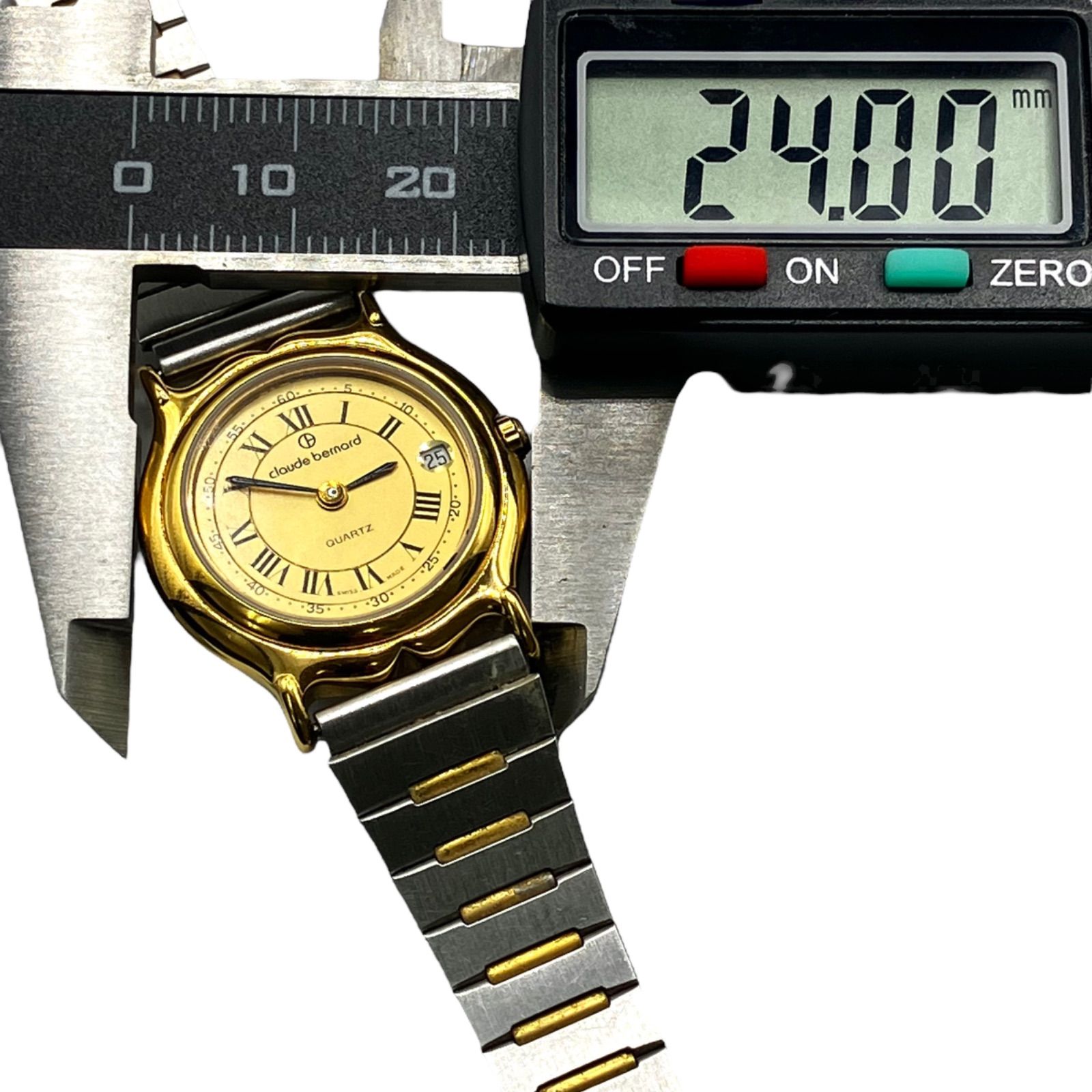 ✨美品★新品電池✨claude bernard レディース腕時計 極美品です⭐️claude bernard】電池新品 クロードベルナール