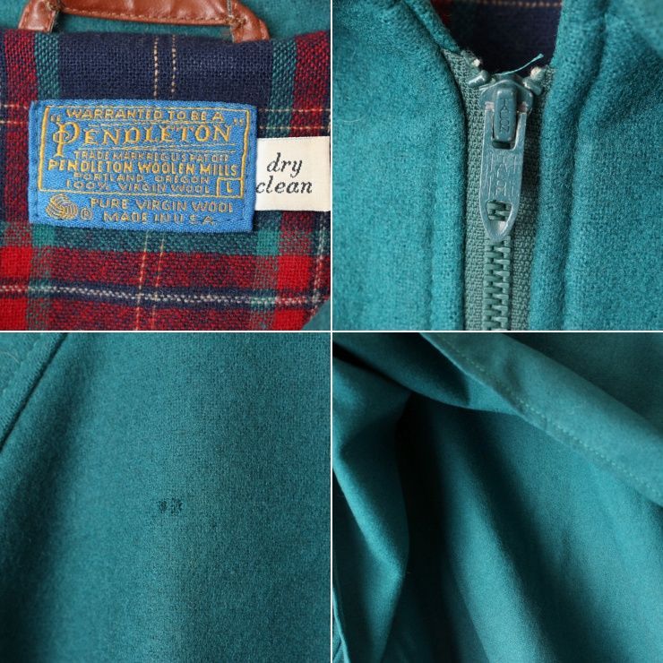70s PENDLETONペンドルトン ウールジャケット グリーンL aw133