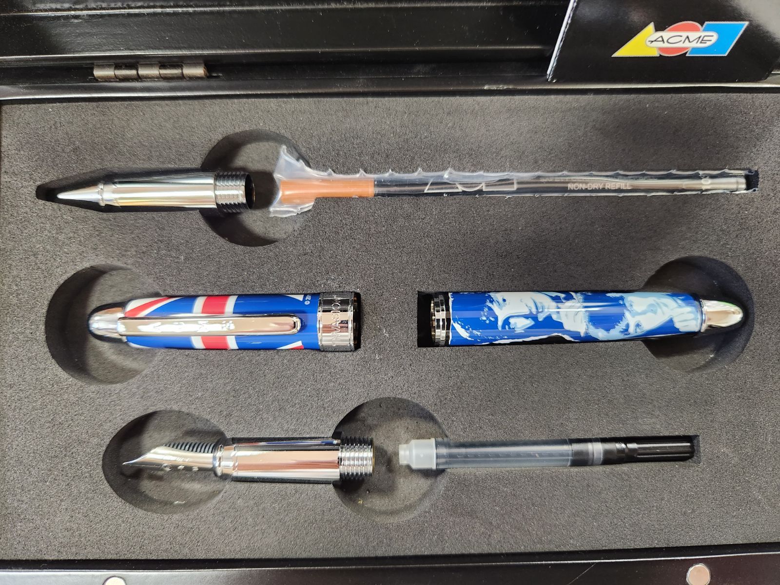 限定】ビートルズ リミテッド ボールペン&万年筆2way筆記具 ACME 良い