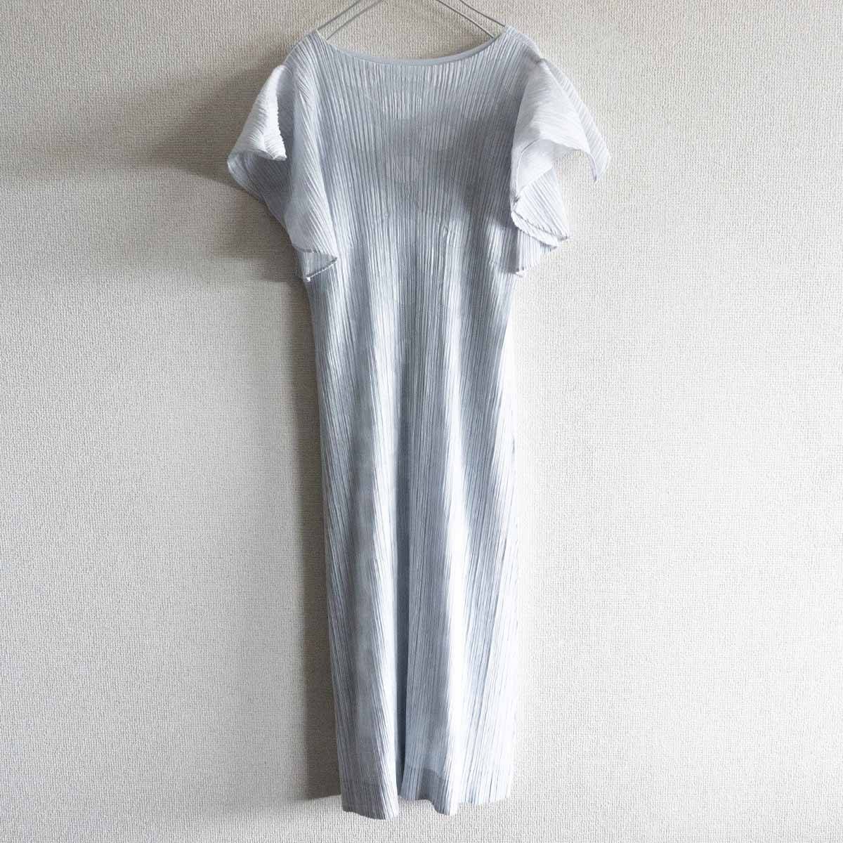 美品】 PLEATS PLEASE【ドット柄 プリーツ ロング ワンピース