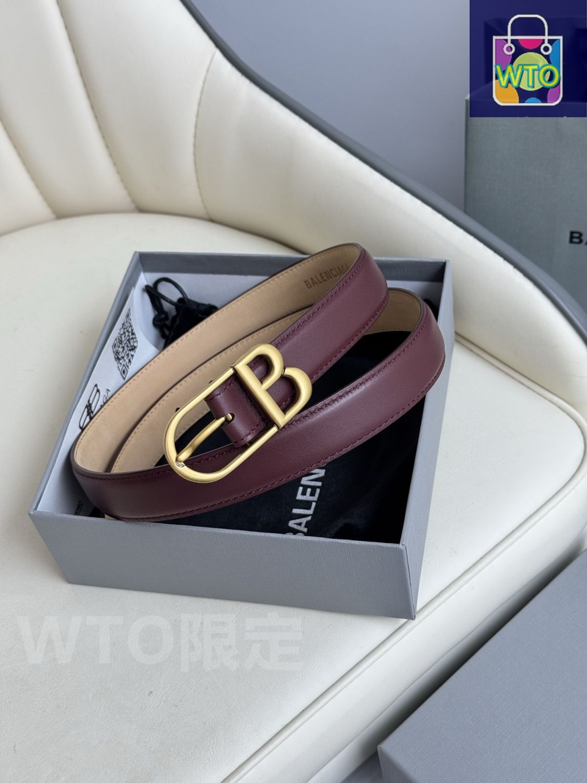今日WTO】Balenciaga バレンシアガ レザーベルト-1-BRA77 - メルカリ