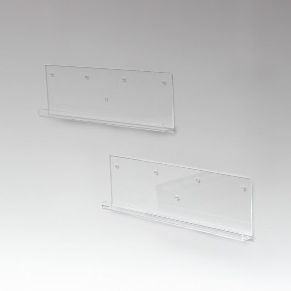 アクリリックウォールシェルフ 約幅60cm浅型2個組 完成品
