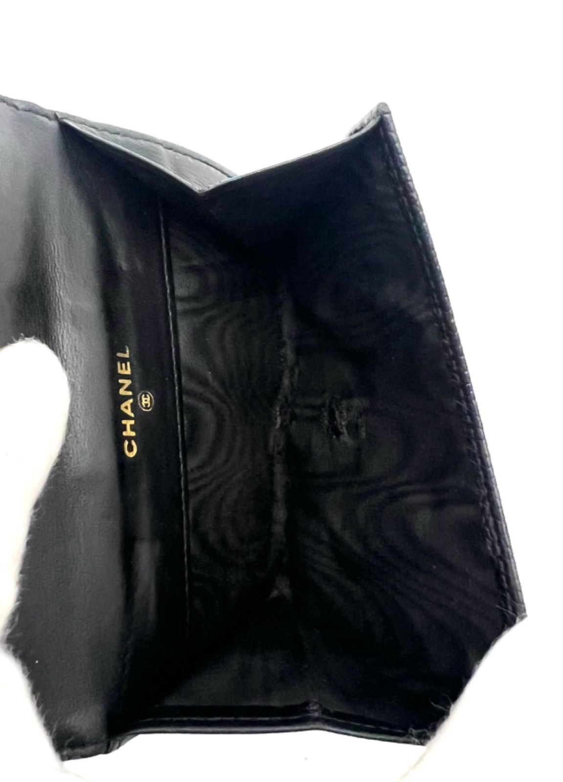 シャネル 二つ折り財布　キャビアスキン ココマーク　財布　ブラック　CHANEL CHANEL（シャネル） 財布 ココマーク レディース ブランド 二つ折り