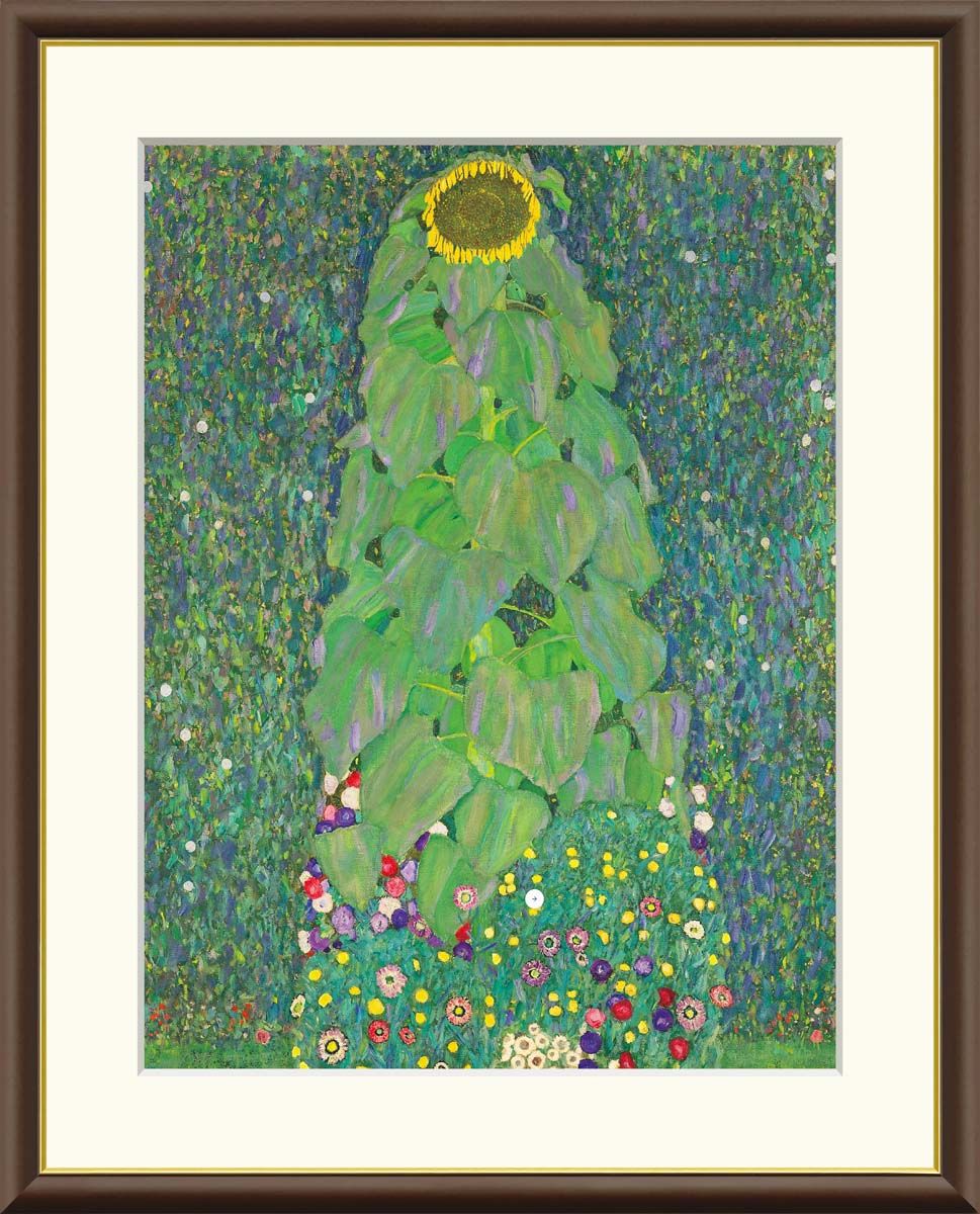 10年保証 名画 油絵 ひまわり グスタフ・クリムト 手彩仕上 高精細巧芸