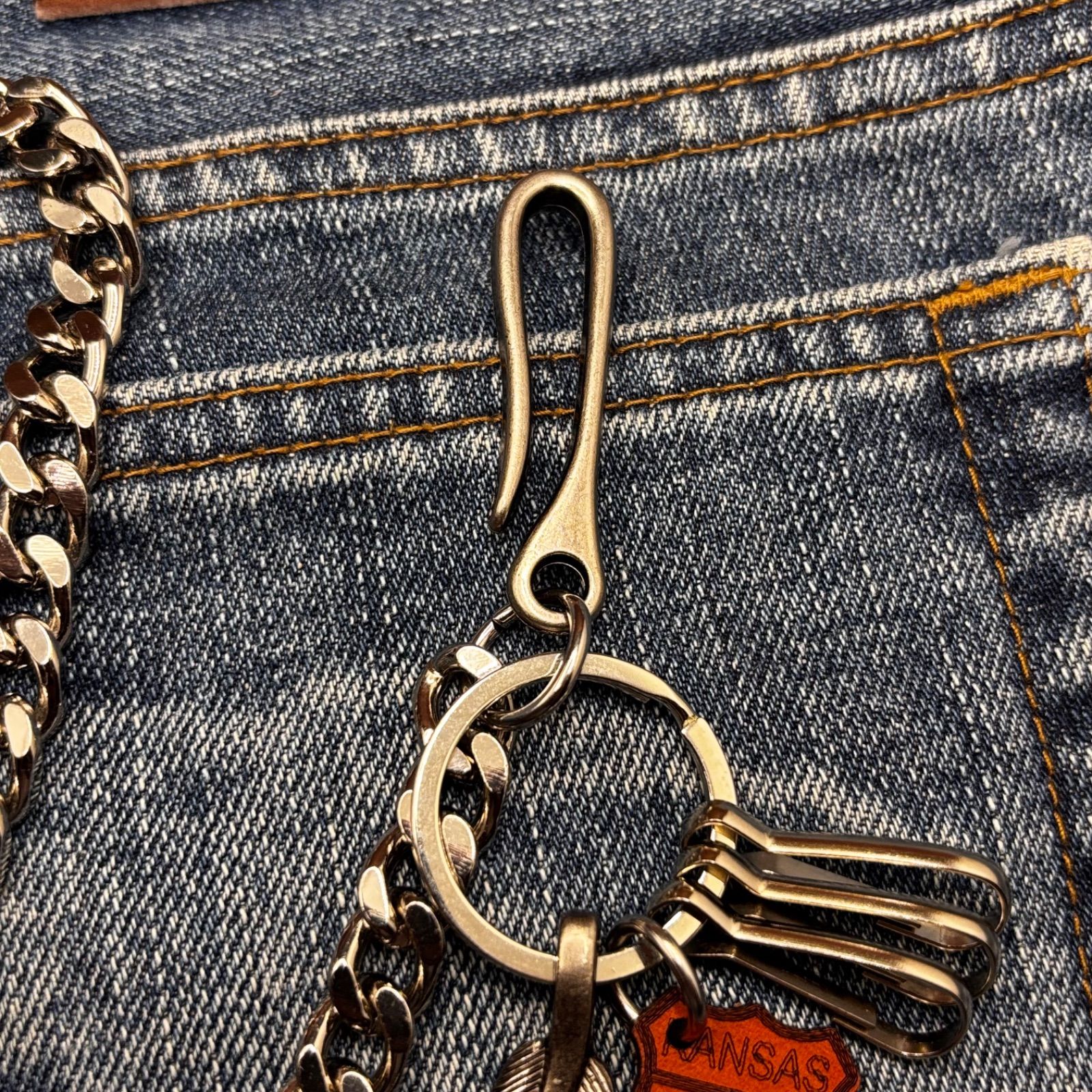 アメカジ　ヴィンテージウォレットチェーン ヴィンテージキーホルダーおまけ付き ウォレットチェーン キーホルダー ヴィンテージ バイク アメカジ