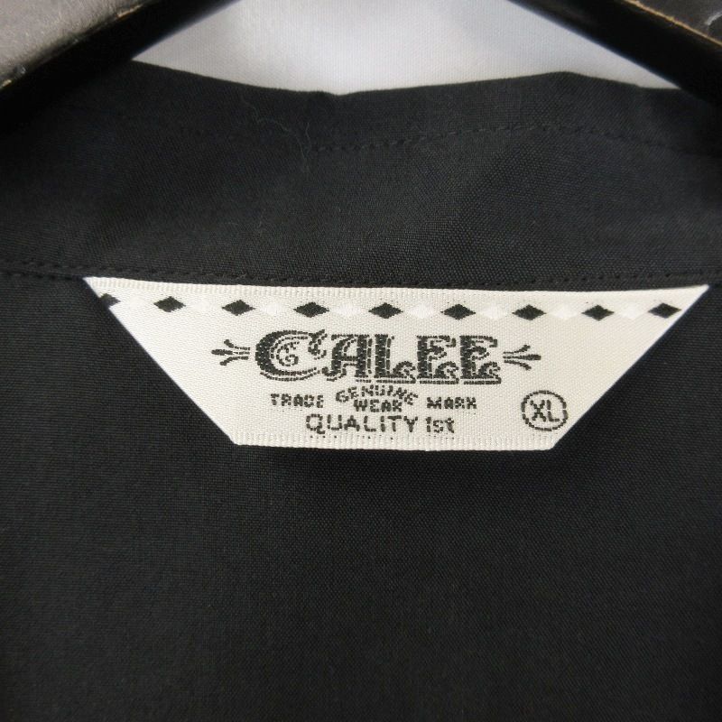 美品 CALEE キャリー 半袖シャツ CL-25SS061 SILKY TOUCH CAL NT LOGO  