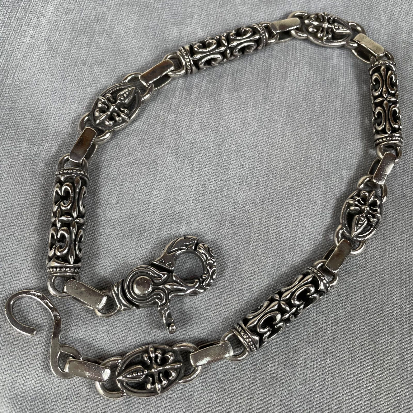 hop　A&G シルバー ロング ウォレットチェーン A&G シルバー ウォレットチェーン hop A&G シルバー ロング ウォレット