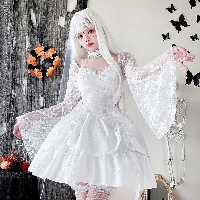 ハロウィン コスプレ レディース ウエディングドレス 仮装 衣装 ハロウィン コスプレ レディース ウエディングドレス 仮装 衣装