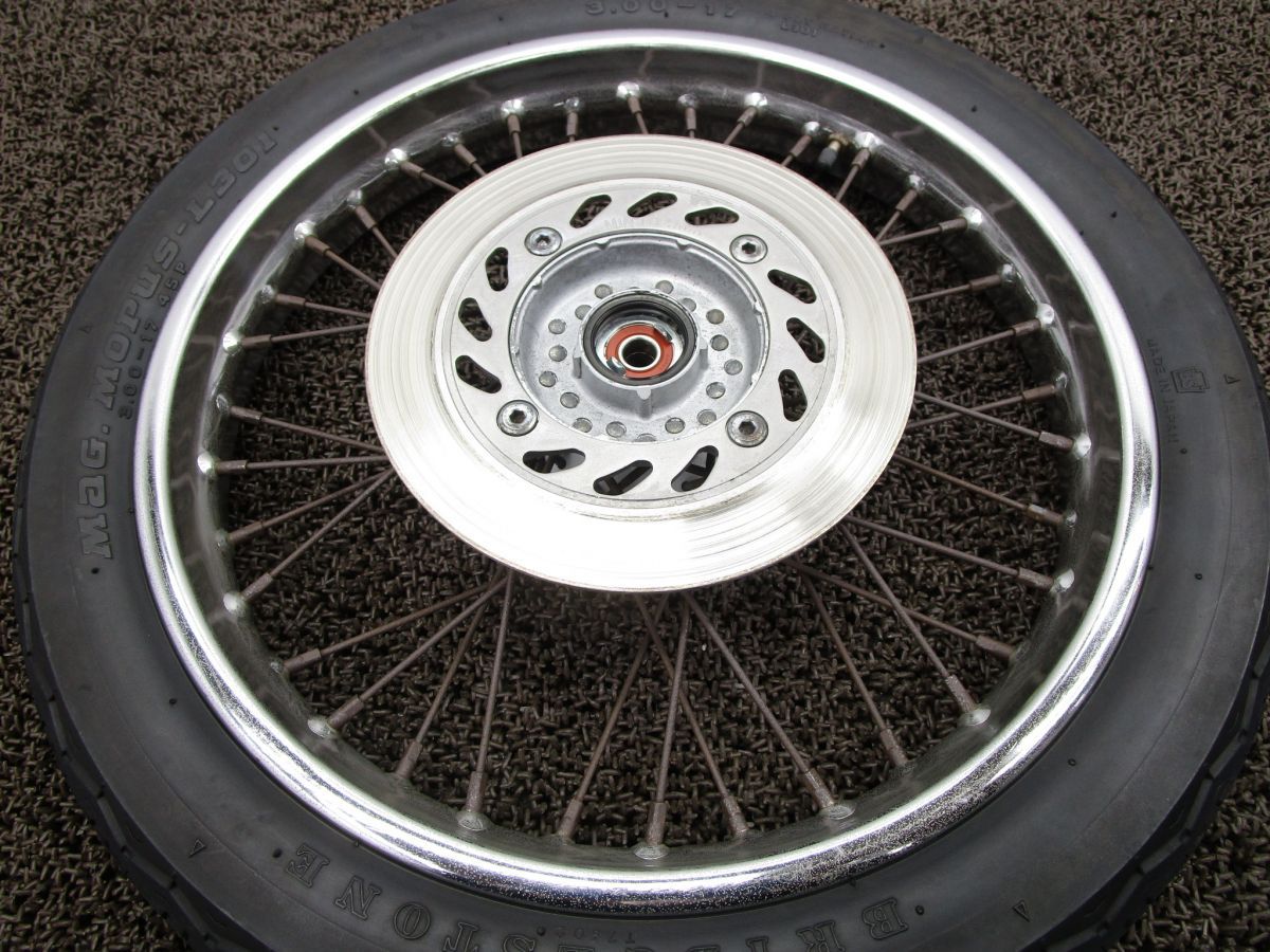 CD250U フロントホイール ディスク □A355 MA02 ホンダ MC06E キャブ車 動画有