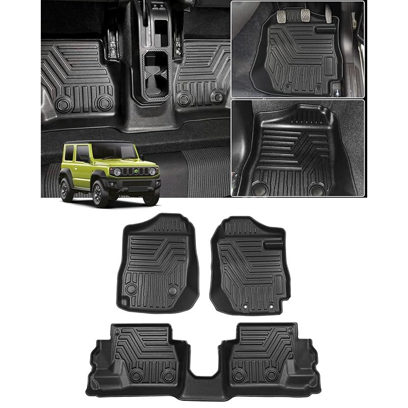 Cartist スズキ ジムニー JB64型 JB74型 3Dフロアマット 立体カーマット マニュアル用 H30.7?現行 立体フロアマット 防水 滑り防止 耐汚れ TPO素材 カスタムパーツ 車種専用設計 取付簡単 保護パーツ
