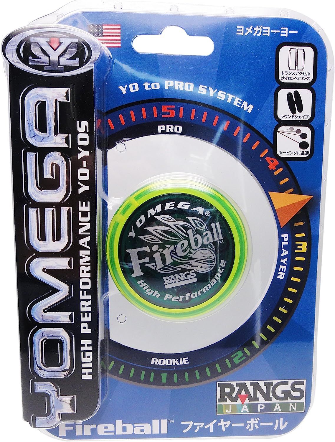 【新品】RANGS ヨーヨー ヨメガ ファイヤーボール イエローブルー