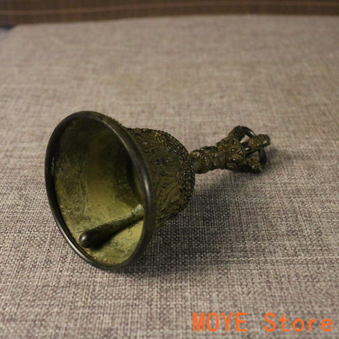 銅製 法器 鐘 八宝鈴 置物 装飾品 工芸品 美術品 銅器 法器 手揺銅鈴 金剛鈴 風水鈴 工芸品 置物 - メルカリ