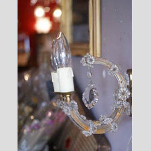 2灯フラワークリスタルウォールランプ - メルカリ 