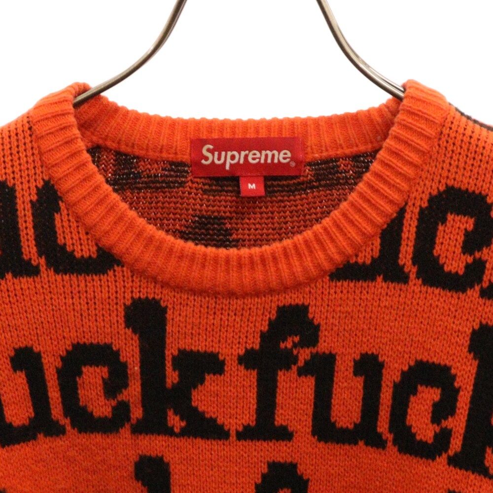 シュプリーム　fuckセーター　ニット Supreme シュプリーム 20AW Fuck Sweater ファック ニット