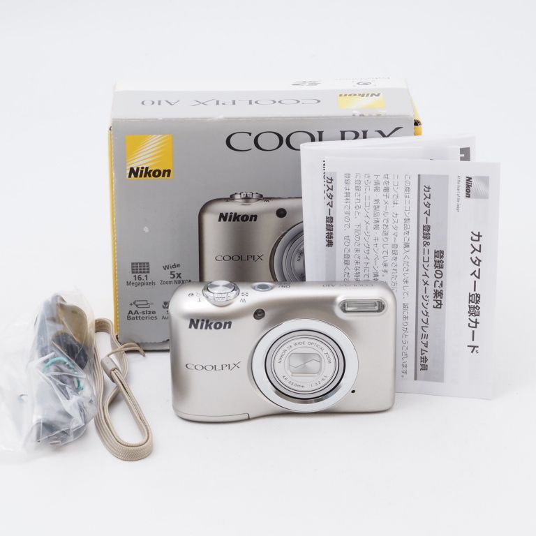 Nikon ニコン デジタルカメラ COOLPIX A10 シルバー 1614万画素 【乾電池タイプ】 A10SL - メルカリ