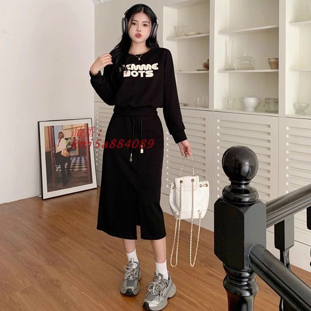 セットアップ スウェット レディース カジュアル 冬 スカート 大きいサイズ ロングスカート ルームウェア 上下 上下セット 秋冬 部屋着 長袖 kni5a884089