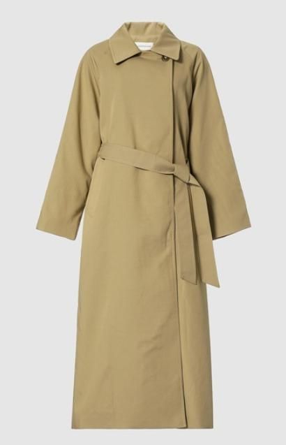 キンダーサルモン キャメルステン コート トレンチコート キャメル S相当