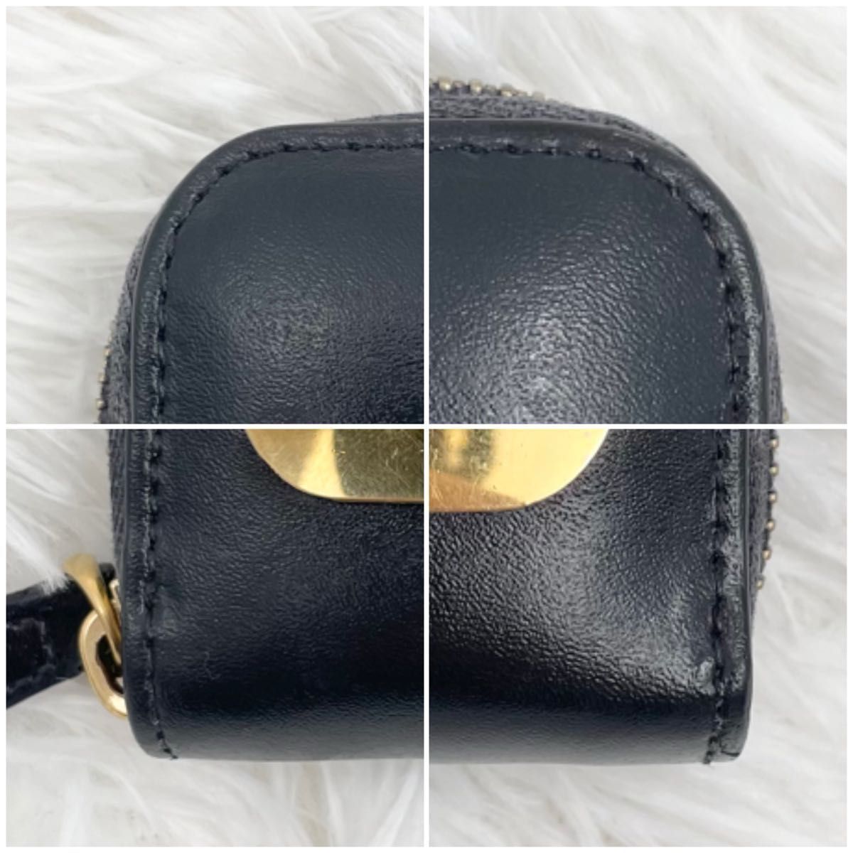 FENDI フェンディ 長財布 ラウンドファスナー モンスター ジップ 