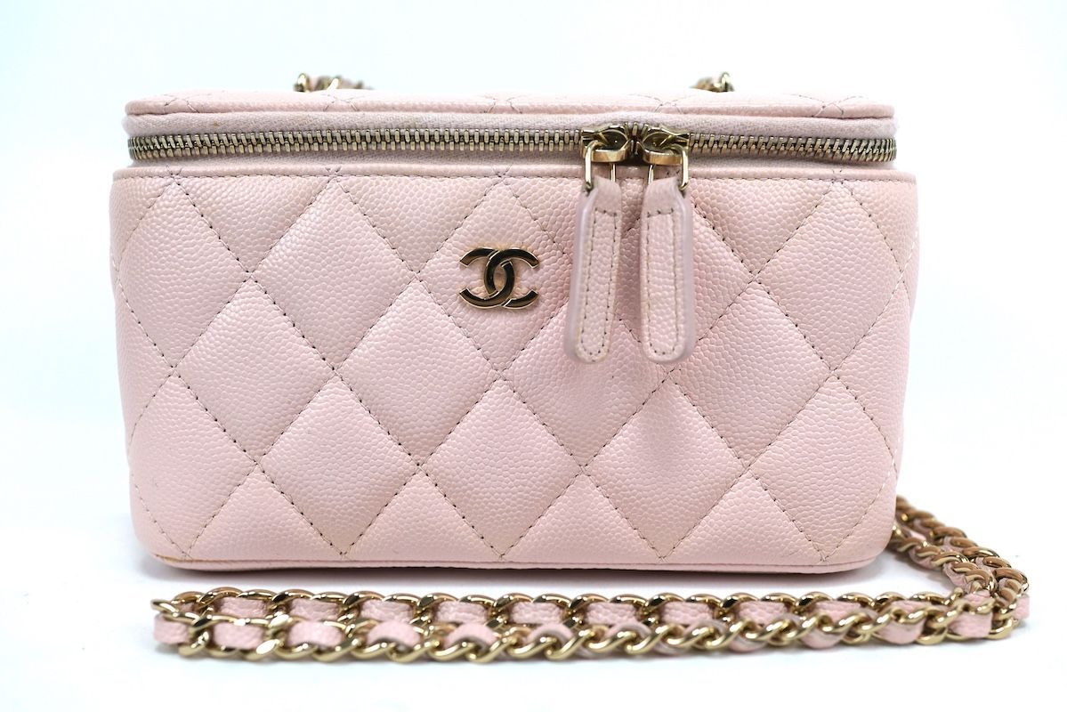 CHANEL シャネル スモール バニティケース キャビアスキン