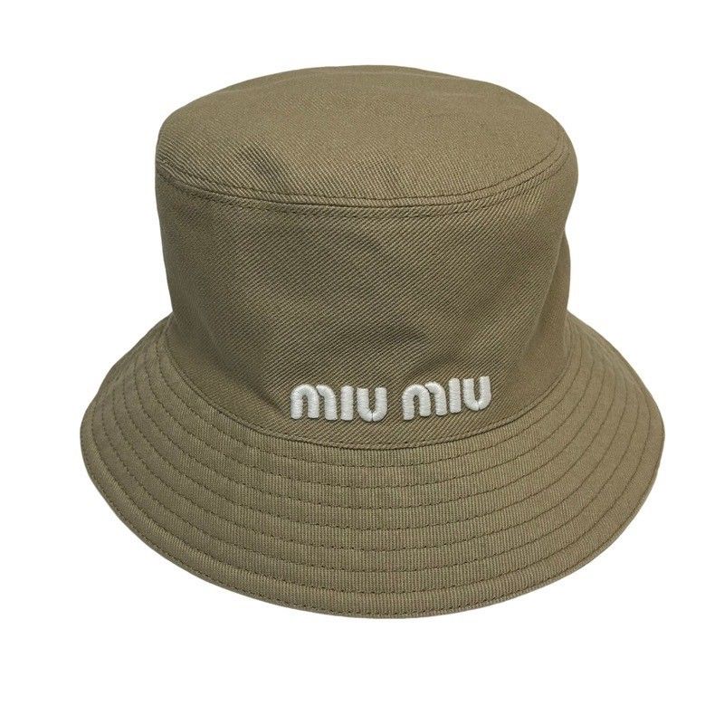 MIU MIU ミュウミュウ バケットハット 5HC196 2DXI ベージュ