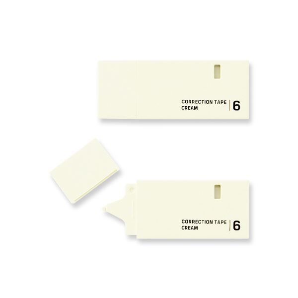 まとめ ミドリ 紙製修正テープ6mm幅×7.2m クリーム 35501006 1セット 5個 ×5セット