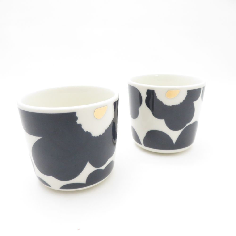 美品 marimekko マリメッコ UNIKKO ウニッコ ラテマグ 2点 美品 marimekko マリメッコ UNIKKO ウニッコ ラテマグ 2点