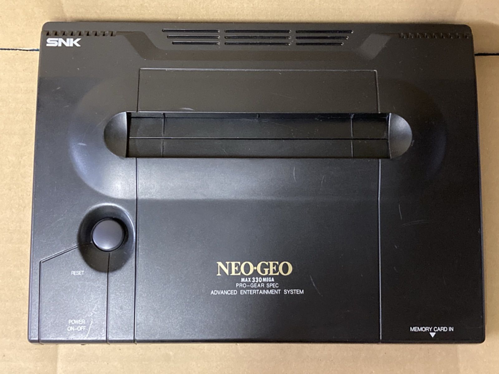 25【ジャンク扱い】NEO-GEO ネオジオ MAX 330 MEGA PRO-GEAR SPEC 本体、スティックコントローラーセット