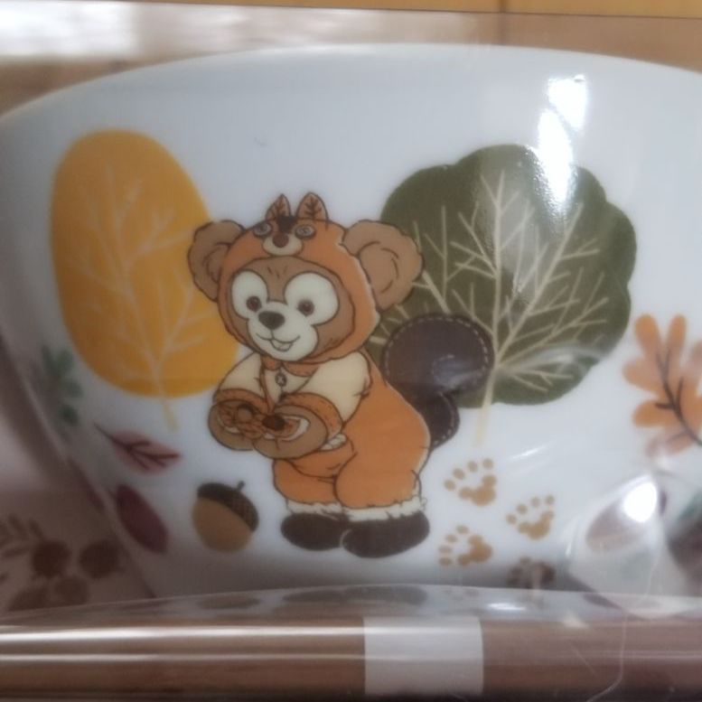 ダッフィー&フレンズ 茶碗 箸 箸置き ２セット-