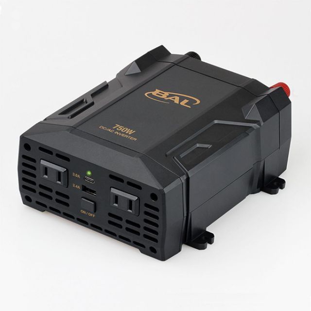 大橋産業 BAL DC ACインバータ 750W No.2821 AC100V×2口 USB×2口 TYPE-C TYPE-A