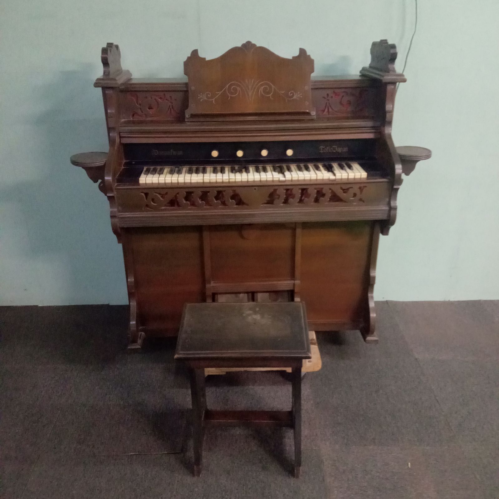ジャンク品 アンティーク 足踏みオルガン ヤマハ 49鍵 イス付 中古 YAMAHA 苫小牧西店 ジャンク品 アンティーク 足踏みオルガン ヤマハ 49鍵 イス付 中古