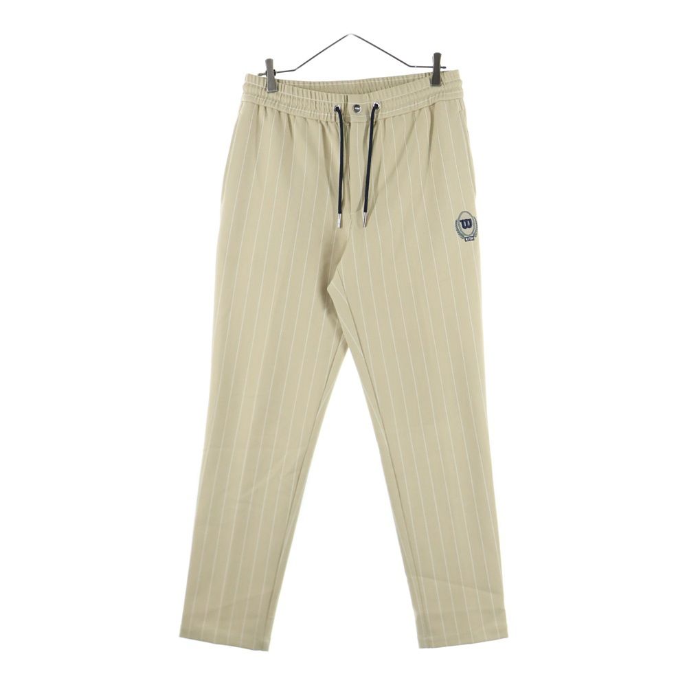 KITH キス 21AW ×Wilson Pinstripe Double Knit Pant ×ウィルソン ピンストライプ ダブルニット パンツ アイボリー KHM060077