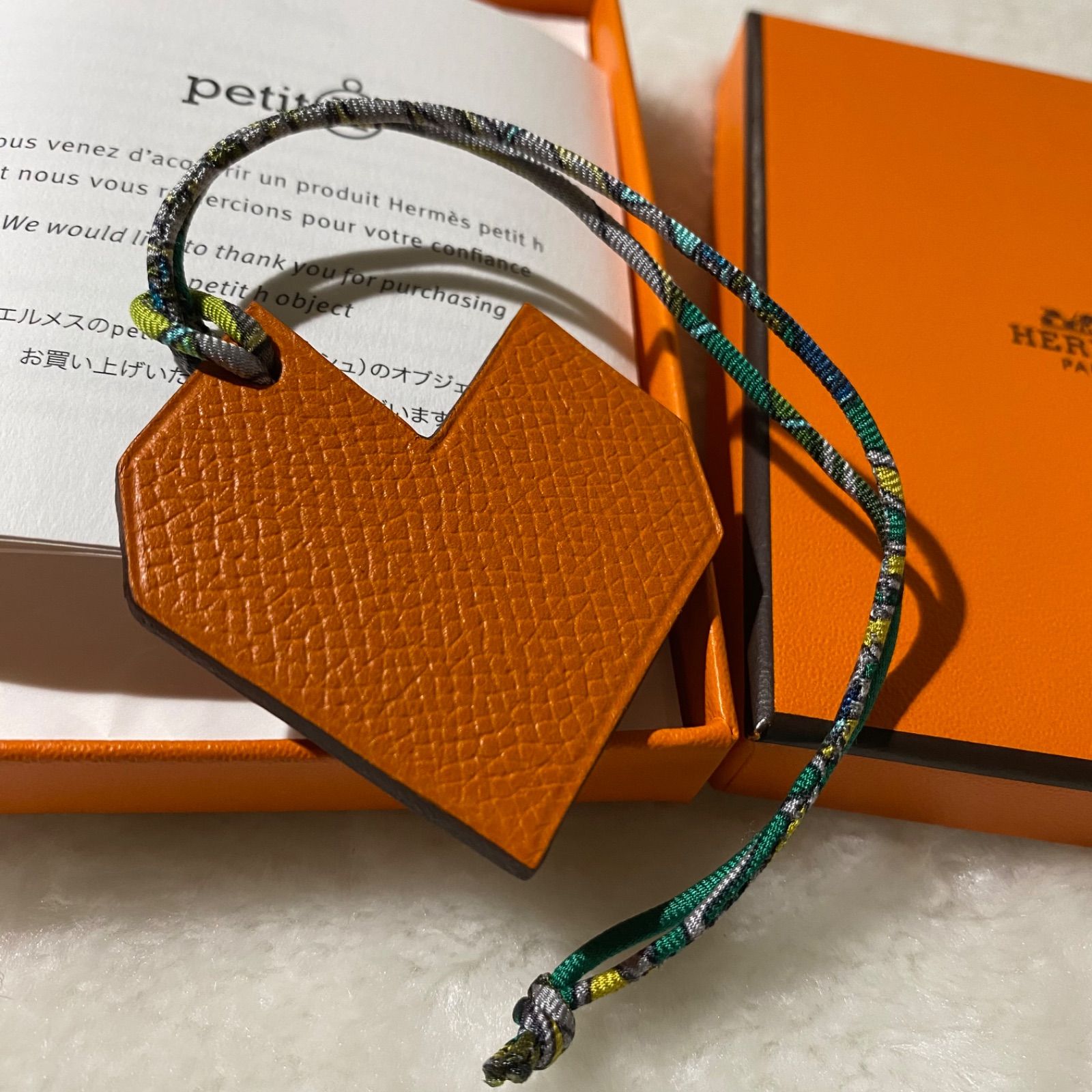 2024正規品未使用 エルメス HERMES プティアッシュ ハート チャーム アクセサリー