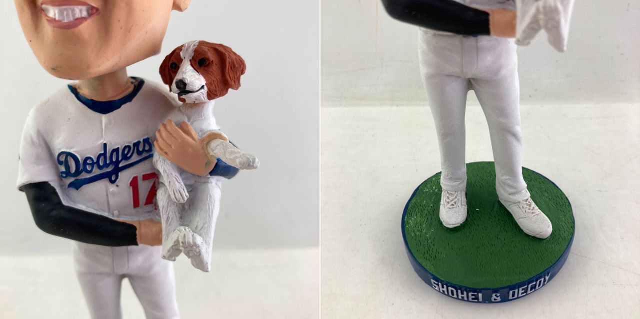 球場配布　大谷翔平　デコピン　ボブルヘッド　【本物】 激レア：ゴールド 2024年8月28日 大谷翔平＆デコピンボブルヘッド球場