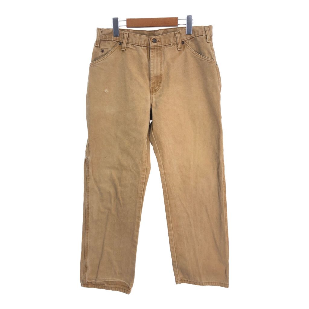 Dickies ディッキーズ ダック ペインターパンツ ブラウン (メンズ W34 L30) 中古 古着 S8280