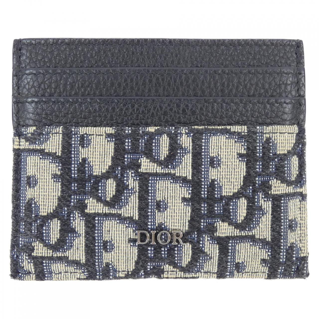 ディオール DIOR カードホルダー オブリーク ジャカード -グレインドカーフスキン 2ESCH135YSE CARD CASE