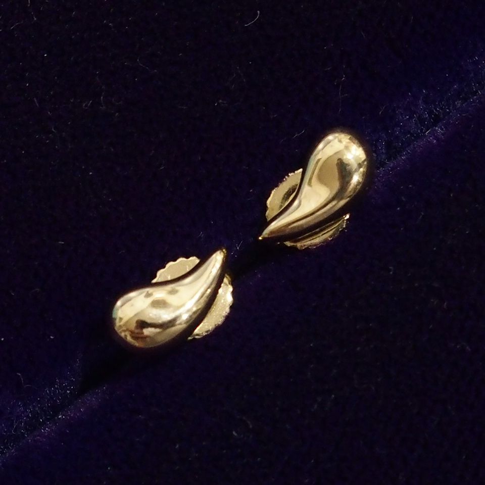 m001 Z3 (60) 美品 ティファニー エルサ・ペレッティ ティアドロップ ピアス 750 T&Co Tiffany K18 Pierced  Earrings TearDrop Elsa Peretti