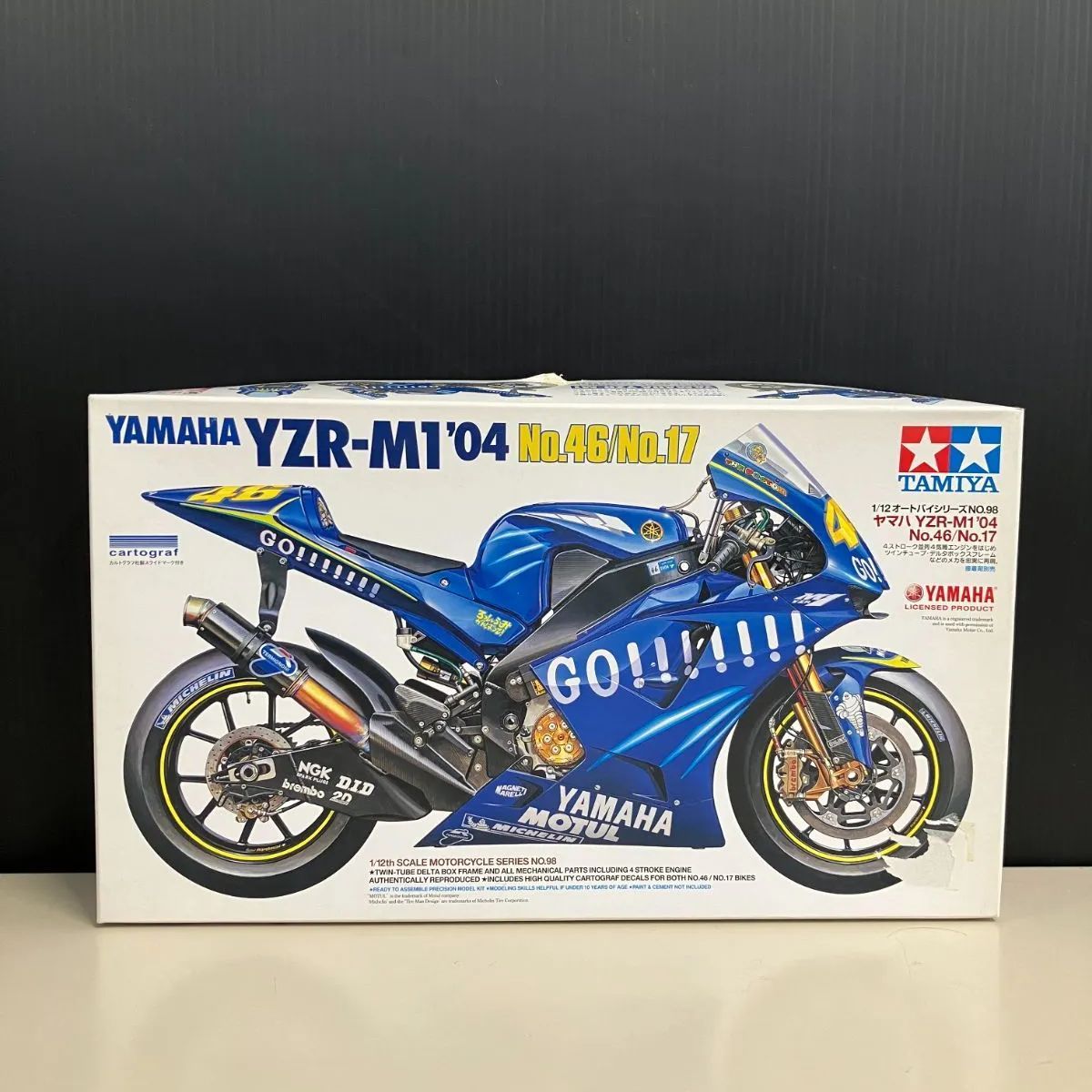 タミヤ 1/12 ヤマハ YZR-M1'04 No.46/No.17 オートバイシリーズ No.98【むつ42-0168】 - メルカリ