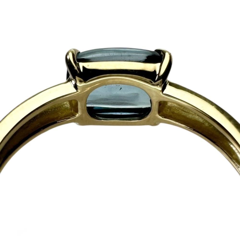 19号 GSTV ブルートパーズ 2.50ct リング・指輪 K18ゴールド 18金 4.1g