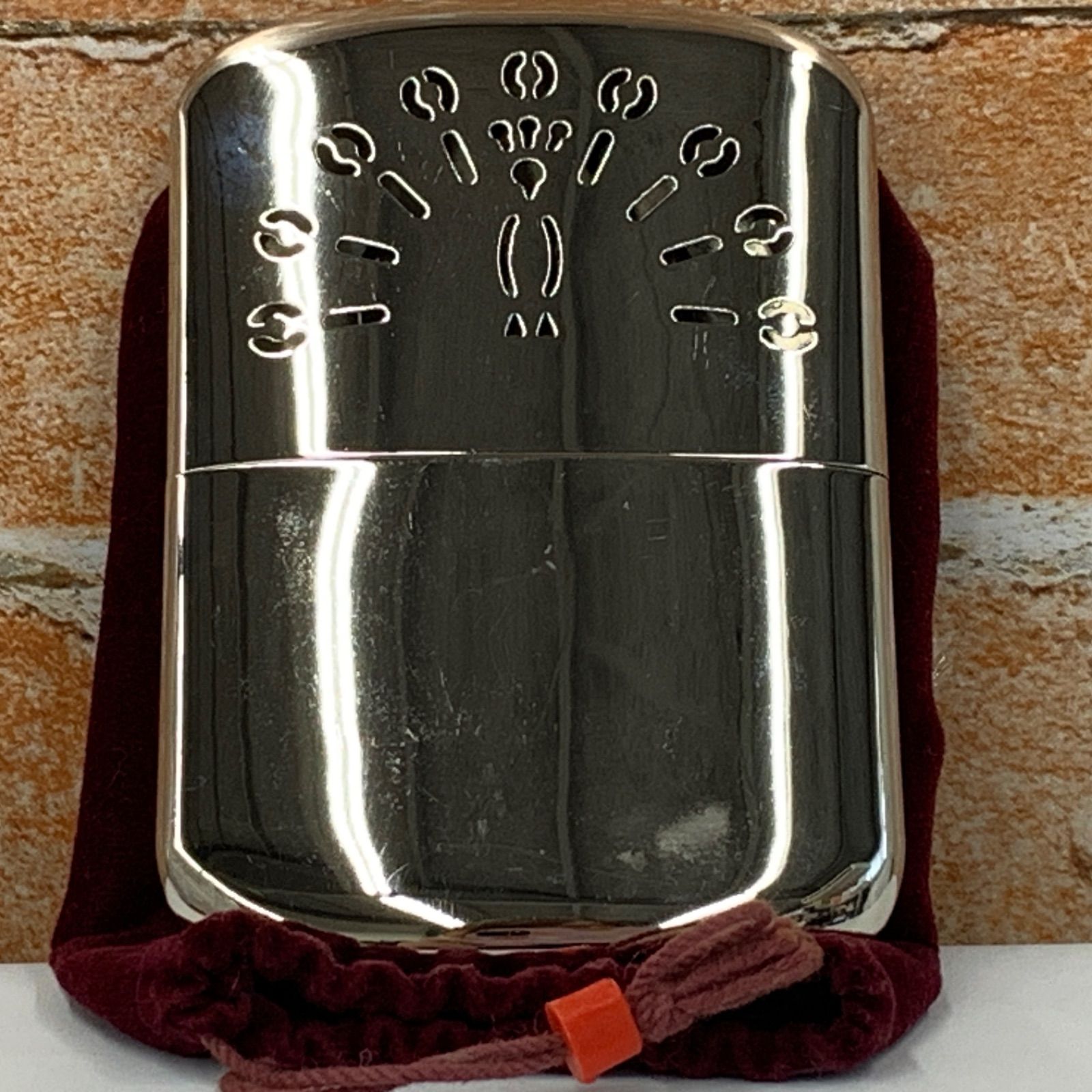 ハクキンカイロ A 点火芯付 元箱/本体/説明書/保存袋 昭和レトロ 現状