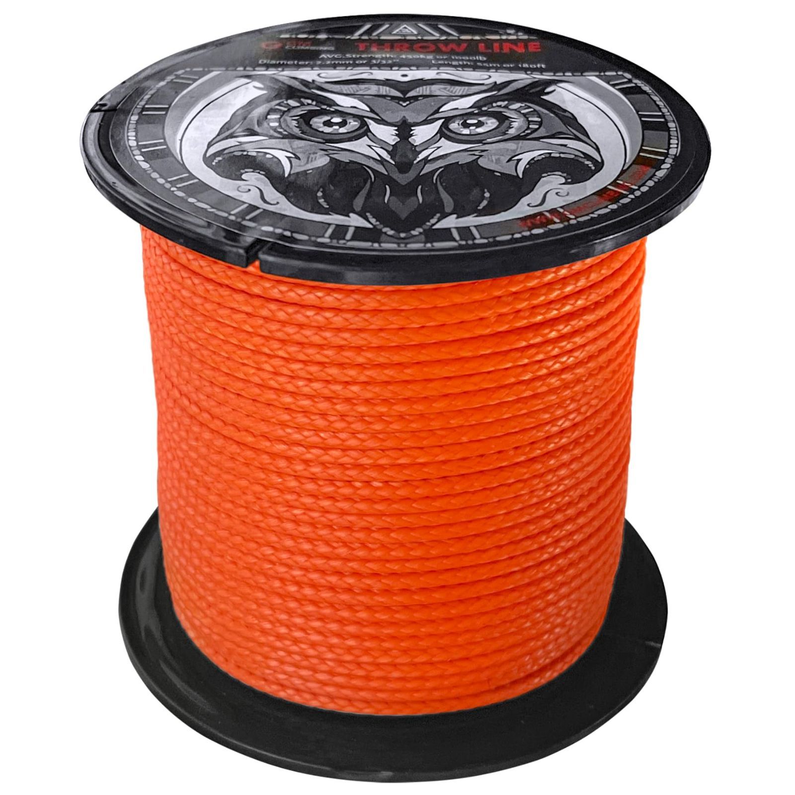 2.2mm オレンジ GM CLIMBING 超高分子量ポリエチレン UHMWPE 2.2mm スローライン 破断強度1000lb オレンジ 12-ストランド編み アーボリスト ツリークライミング