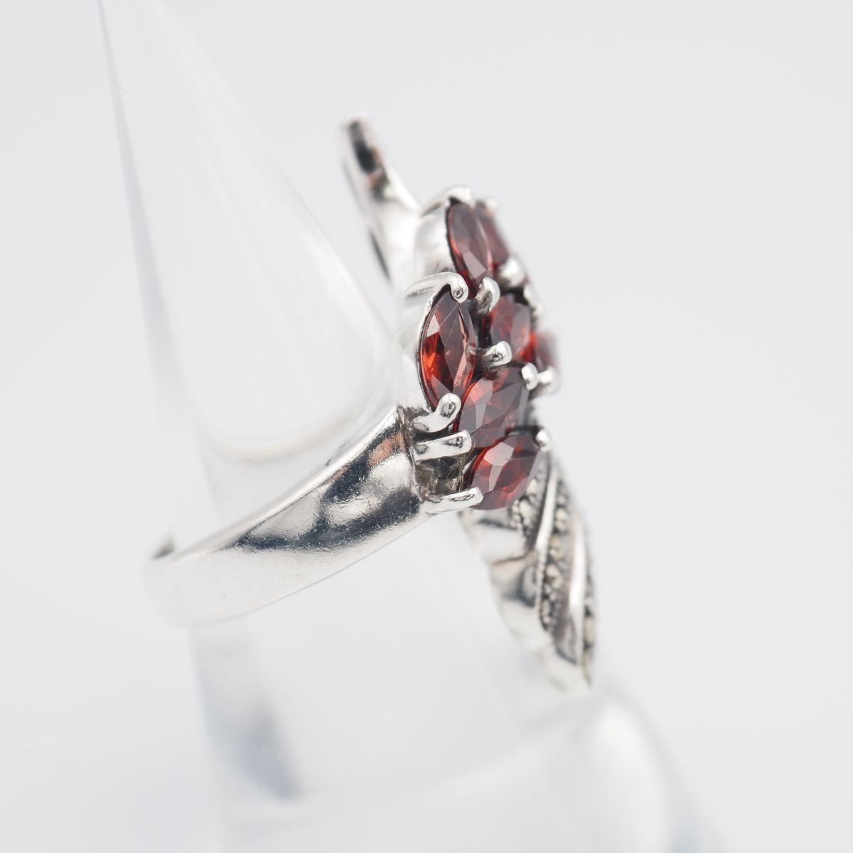 ビンテージ　マーカサイト　ガーネット　シルバー　リング　SILVER ガーネット＆マーカサイト」リング シルバー ヨーロッパ | corne