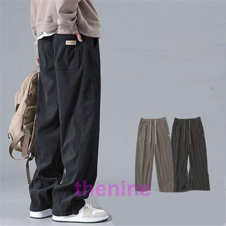 メンズ チノパン ワイドパンツ イージーパンツ ゴルフパンツ アウトドア オシャレ コーデュロイパンツ 登山用 ゴルフ用 部屋着 大きいサイズ ゆったり min