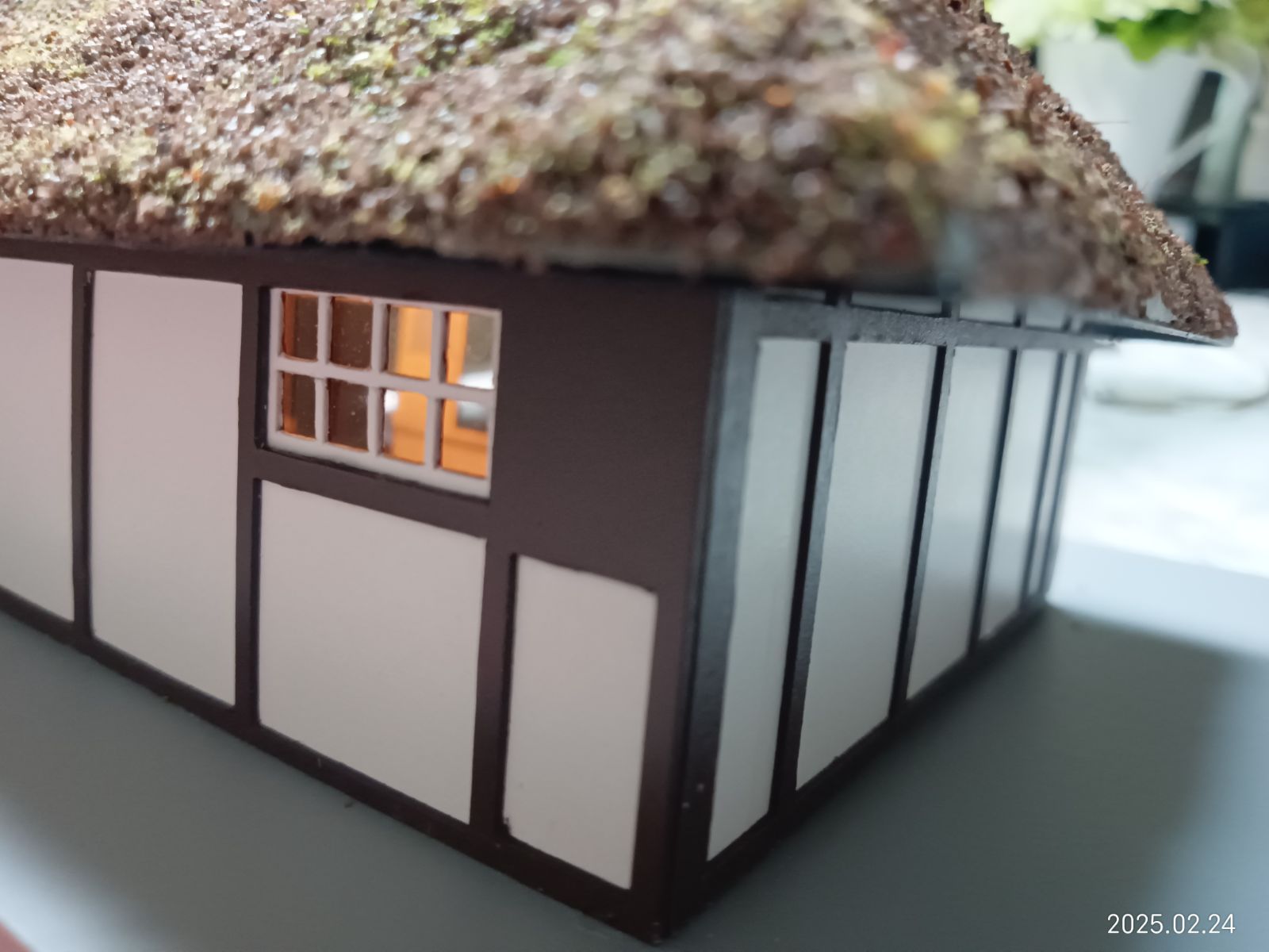 HOゲージ】茅葺き屋根（大型）の古民家ストラクチャー（☆建屋