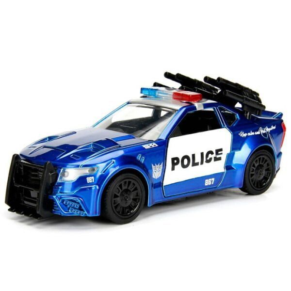 JADA TOYS TRANSFORMERS BARRICADE CUSTOM POLICE CAR 1/24 ブルー