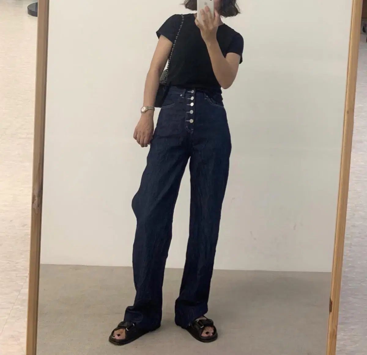 メンズ ディースクエアード デニムパンツ 48 ブラック クラッシュ
